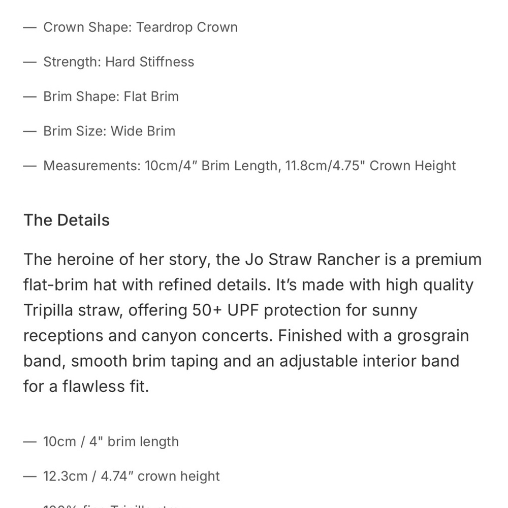 Brixton Jo Rancher Hat - Picture 10 of 10